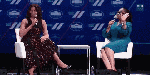 Oprah Winfrey Michelle Obama GIF