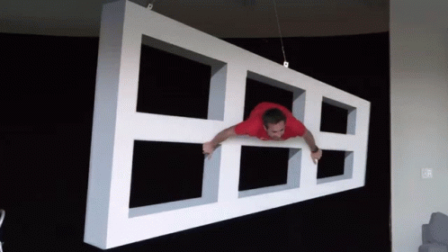 Revolving Window Optical Illusions GIF