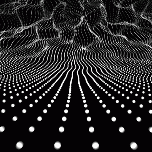 Halftone Boundless Waves Optical Illusions GIF