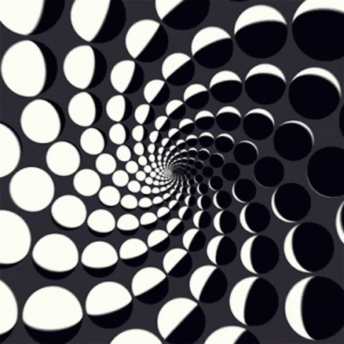 Moon Spiral Optical Illusions Art GIF