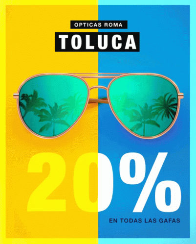 Opticas Roma Toluca Sunglasses Yellow Blue