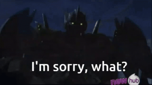 Optimus Prime Confused I'm Sorry What GIF