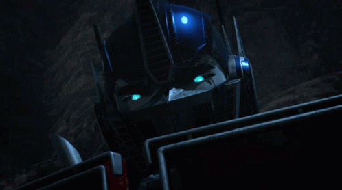 Optimus Prime Piercing Look GIF