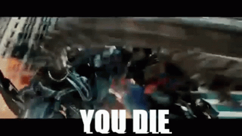 Optimus Prime Fiery Combat You Die GIF