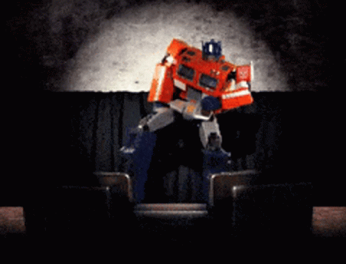 Funny Optimus Prime Break Dancing GIF