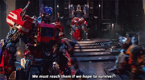 Optimus Prime And The Other Transformers GIF