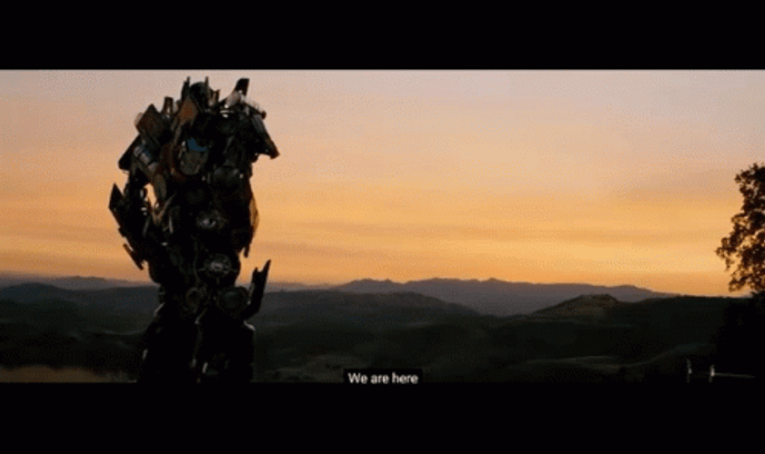 Optimus Prime Beautiful Sunrise GIF