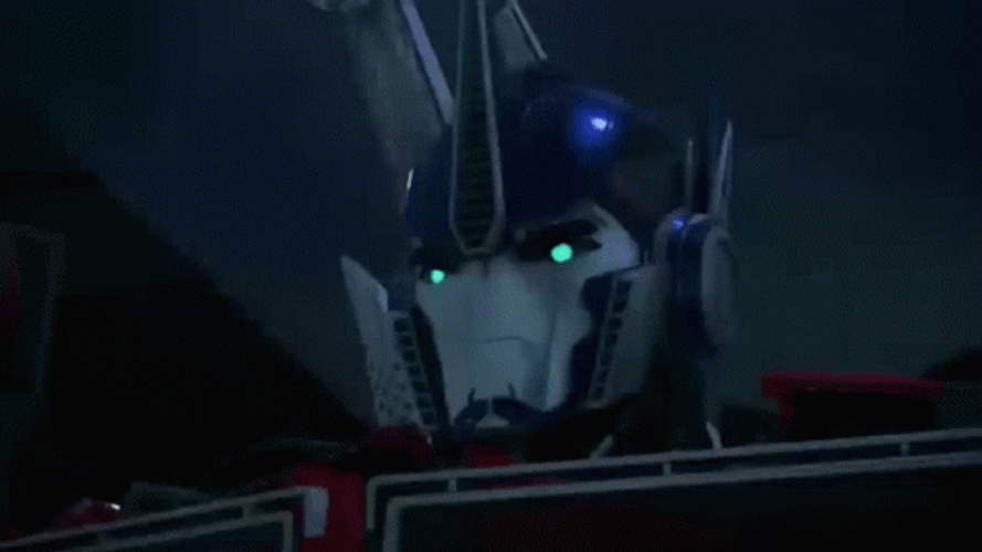 Optimus Prime Faceplate Mouth Cover Loop GIF