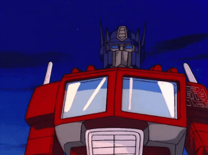 Optimus Prime Thumbs Up Animation GIF