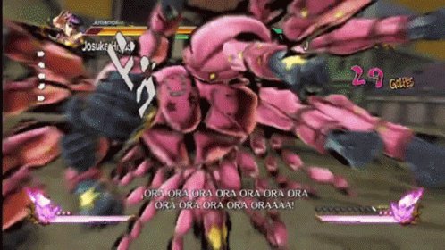 Ora Ora Ora Punch Johnny Joestar GIF