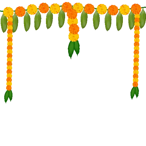 Orange and Yellow Flowers with Green Leaves