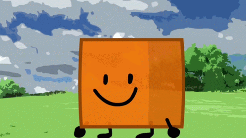 Orange Box Smile GIF
