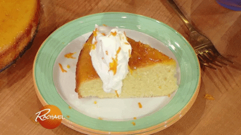 Orange Cake Glazing Tops GIF