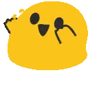 Orange Cartoon Character With Sad Face