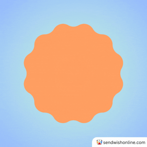 Orange Circle Saying Hip Hip Hooray