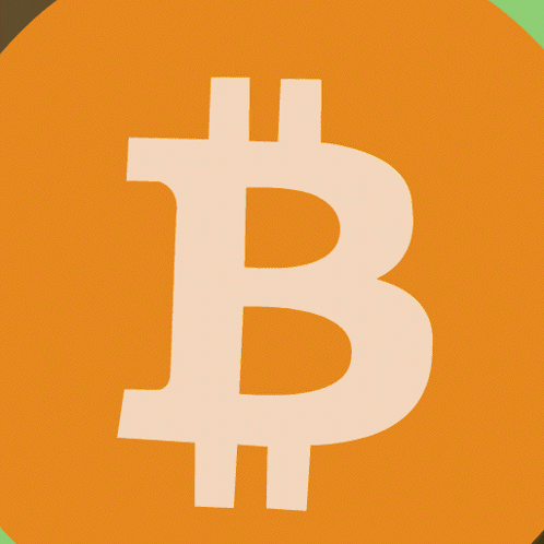 Orange Circle With White B GIF