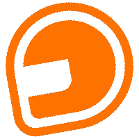 Orange Circle with White Center