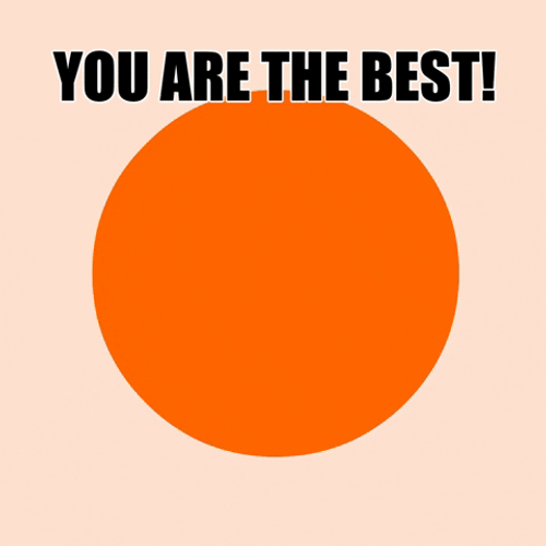 Orange Circle. You're Simply The Best