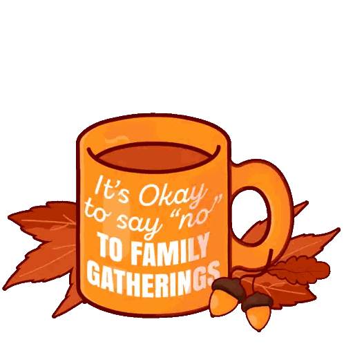Orange Coffee Mug Saying Say No