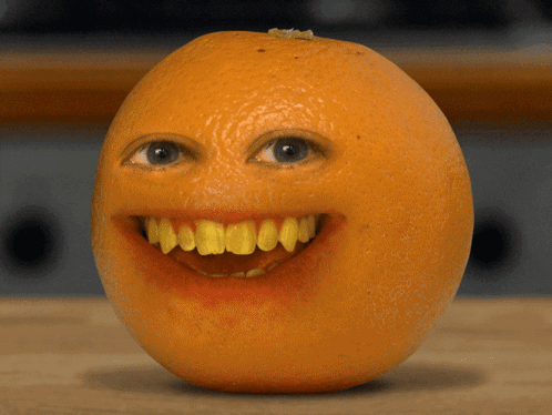 Orange Face Close Up GIF