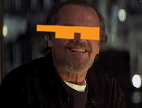 Orange Glasses Jack Nicholson Yes GIF