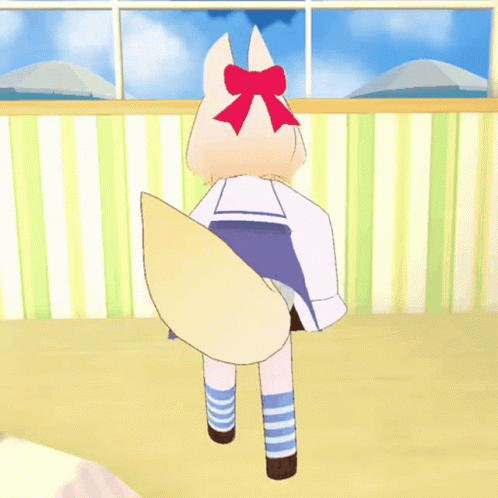 Orange Justice Dance Cute Anime Girl GIF