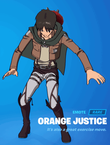 Orange Justice Dance Eren Jaeger GIF