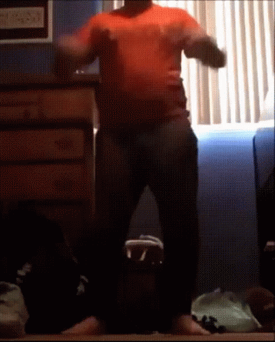 Orange Justice Dance Orange Shirt Kid GIF