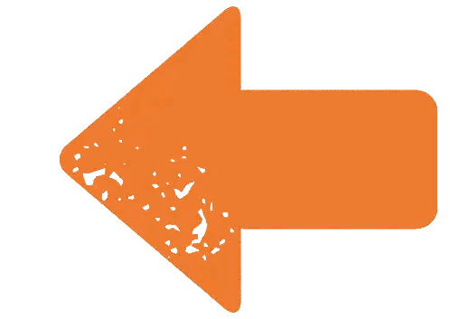 Orange Left Arrow With White Spots