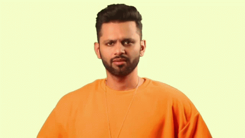 Orange Shirt Man Funny Face Saying Www GIF