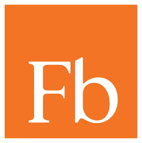 Orange Square With FB Letters