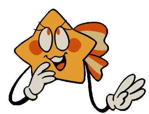 Orange Star with Face and Arms