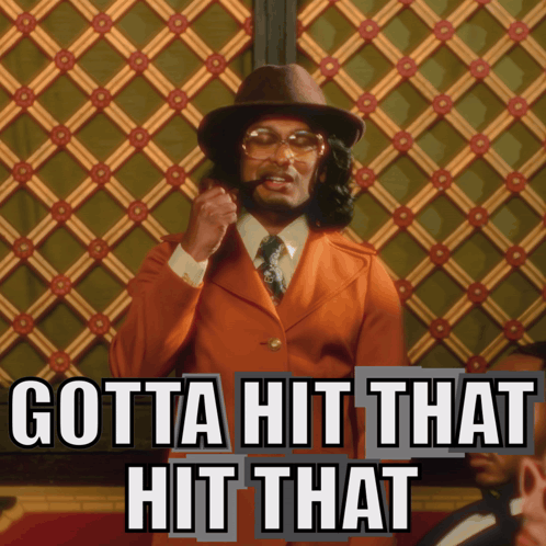 Orange Suit Man Saying Gotta Hit That GIF