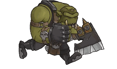 Orc With Crown And Axe