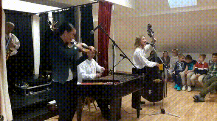 Orchestra Piano Violin Headbang GIF