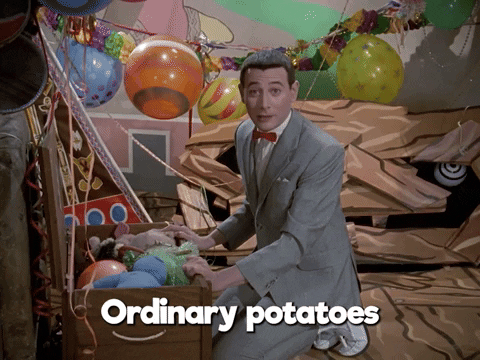 Ordinary Potatoes Pee Wee Herman Dance Party GIF