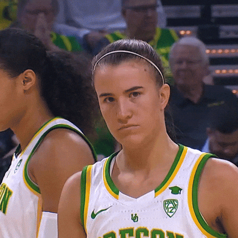 Oregon Athlete Sabrina Ionescu Winks GIF