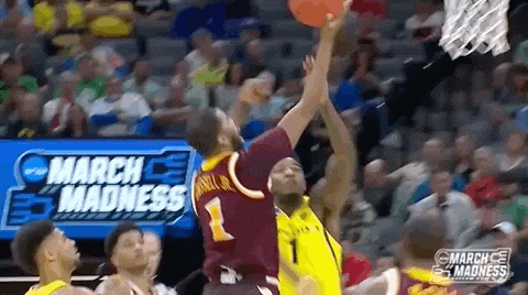Oregon Basketball Player Jordan Bell Shot Block GIF