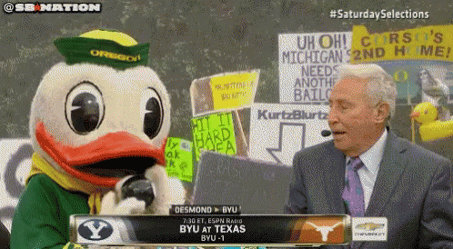 Oregon Ducks Eight Ball Toy GIF