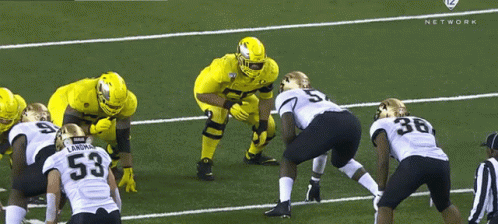 Oregon Ducks Player Line Tackle GIF