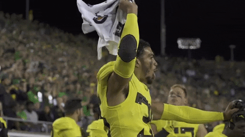 Oregon Ducks Player Troy Dye Celebrating GIF
