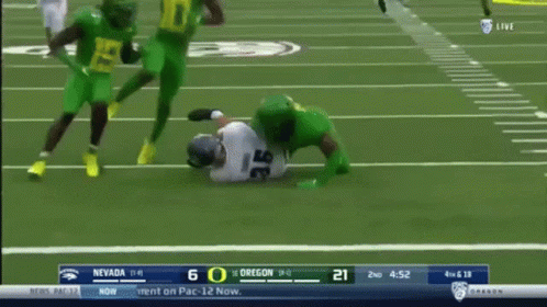 Oregon Ducks Tackle Down GIF
