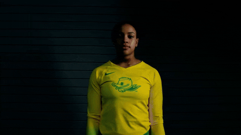 Oregon Go Ducks Flexing Muscles GIF