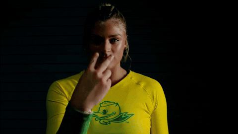 Oregon Go Ducks Watching You Gesture GIF