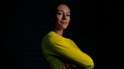 Oregon Volleyball Athlete Pointing GIF