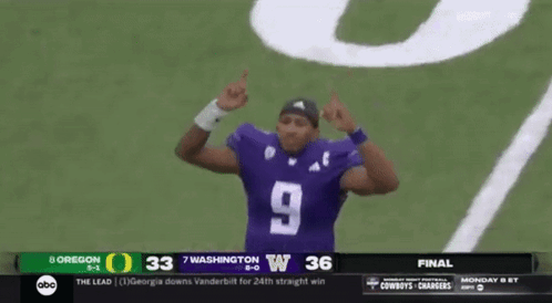 Oregon Vs Washington Football Game GIF