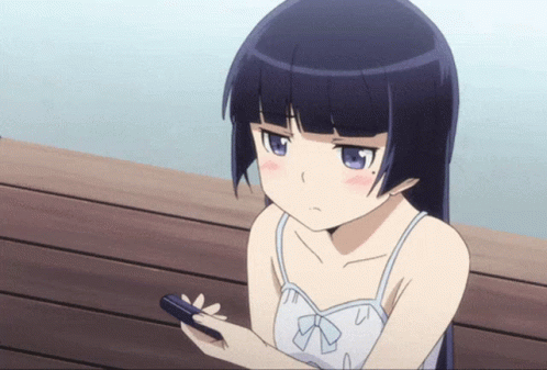 Oreimo Ruri Goko Still Waiting GIF