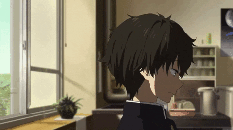 Oreki Houtarou Thinking Deeply GIF