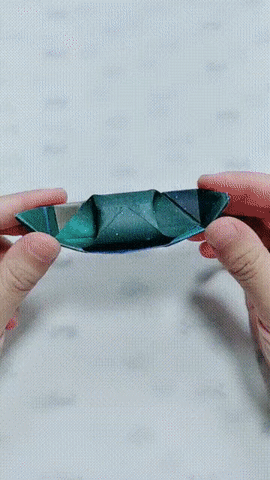Origami Paper Boat GIF