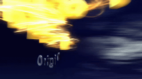 Origin On Blue Background GIF